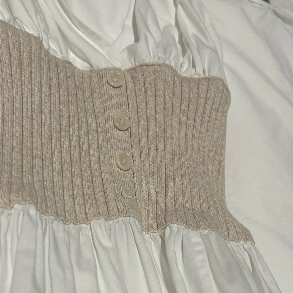 NAADAM White and Tan Maxi Dress - Picture 12 of 13